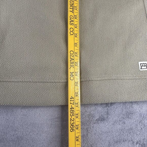 Avalanche Sweater‎ Mens Medium Olive Green Waffle Fleece Quarter Snap Pullover - Picture 8 of 10